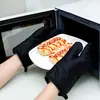 Guantes de Silicona de Algodón Puro con Certificación CE, Engrosados y Alargados, Antideslizantes, Resistentes a Altas Temperaturas, Guantes para Horno de Microondas, Anti-quemaduras para Horno de Horneado E18
