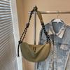 2025 Nuevo Verano Estilo Coreano Casual Urbano Elegante Bolso de Hombro Estudiante Universitario Simple Moda Empanadilla Bandolera