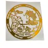 Lotus Koi Lotus Pegatina para Puerta de Baño Inodoro Gabinete de Zapatos Buena Suerte Pegatina de Metal Nanxin