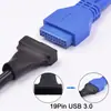 Cabo Adaptador de Placa-Mã de Cabeçalho USB 3.0 para USB 2.0, USB 3.0 para USB 2.0, Conversor Adaptador de Cabo de Placa-Mã USB 3.0 Macho de 19 Pinos para USB 2.0 Fêmea de 9 Pinos 6 polegadas/15cm