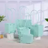 Bolsa tote para arranjo de flores à prova d'água, multicolorida, estilo macaron, em estoque, especial para o Dia dos Professores, Natal e plantas suculentas