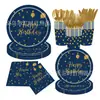 Platos de Papel para Fiesta Más Vendidos de Amazon, Sets de Globos con Estampado Caliente de Colores, Varios Juegos de Vajilla para Fiesta a Juego por Color