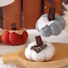 Decoraciones Nuevas de Acción de Gracias Transfronterizas Colgante de Calabaza Naranja Festival de la Cosecha Pequeños Adornos de Calabaza Tejidos Diseño de Escena
