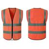 Chaleco de seguridad reflectante para construcción, tráfico, obras de construcción, overoles sanitarios, chaqueta de montar, logotipo impreso