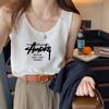 Chaleco de Algodón Traje de Tirantes para Mujer Camiseta Interior Básica Verano Nuevo Hilo Ajustado Cubriendo Para-pechos Top Exterior para Mujer