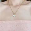Collar de rosas para mujer, diseño de nicho, esmalte francés, cadena rosa del desierto, otoño e invierno, nuevo
