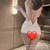 Suéter Sexy Coqueto Uniforme Tentación Estilo Japonés Espalda Descubierta Cuello Alto Sin Mangas Puro Deseo Otoño Camisón Que No Hay Que Quitarse Dropshipping