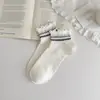 Calcetines Cortos de Malla Estilo Japonés con Volantes Florales para Primavera y Verano, Ligeros y Transpirables de Algodón Peinado, Calcetines Invisibles Tipo Mocasín para Mujer