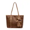Bolsa de Carta de Moda Feminina 2024 Nova Bolsa Retrô de Grande Capacidade Casual Moderna All-match Bolsa de Ombro
