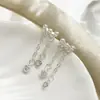Mueve tu Corazón~Pendientes de Borla de Corazón Imitación Perla Atmosféricos y Exquisitos Diseño de Nicho Pendientes de Corazón de Perla