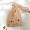 Suministro transfronterizo de Amazon/Otoño e Invierno Nuevo Bolso de mano de felpa lindo bolso de muñeca de lana de cordero bordado bolso para caminar