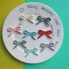 Corbata de Moño de Lunares Simple Accesorio Pequeño Hecho a Mano DIY Pegamento de Crema Funda para Teléfono Crocs Accesorios para el Cabello Papelería Pegatinas Venta al por Mayor