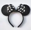 Diadema con Lazo de Cabeza de Mickey para Niños, Tocado de Performance Infantil, Parque de Atracciones, Minnie, Pasador Lindo, Orejas Negras, Tocado de Cabeza de Mickey Mouse