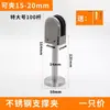 Pés de suporte para grampo de vidro, suporte fixo, acessórios de hardware para grampo de tela, clipes de aço inoxidável, fixadores sem furo para painéis de divisão
