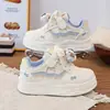 Zapatos Infantiles de Cuero Transpirable 2026 Otoño Nuevas Llegadas Zapatos de Skate para Niños Zapatos Deportivos Casuales Suela Suave Zapatos Blancos para Niñas