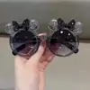 Óculos de sol de desenho animado com laço de cristal Coringa bebê óculos de sol fofos tendência moda infantil fábrica atacado novo