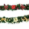Guirnalda de Navidad transfronteriza 180cm/270cm ornamento de árbol de vid decoraciones de Navidad rojas y doradas decoración colgante de puerta
