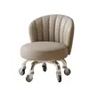 Silla giratoria con respaldo, Taburete pequeño para uso doméstico, Ruedas silenciosas, Taburete bajo para niños, Taburete perezoso móvil, Silla con ruedas y respaldo