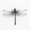 Libélula negra con cordón de alfiler repelente de insectos físico para exteriores libélula de simulación