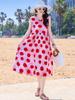 Vestido de Algodão e Seda Feminino Novo Estilo Verão Tamanho Grande Francês de Alta Qualidade Peça Externa para Mãe Saia Colete Sem Mangas