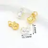 Pingente Galvanizado em Ouro 14K que Preserva a Cor com a Palavra "Fortune" Pequeno Pingente Acessório para Pulseira DIY Pulseira Colar Acessórios de Contas Atacado D104