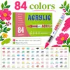 Marcador de acrílico líquido directo con punta suave, adecuado para el diario de arte y los garabatos de los estudiantes, se puede superponer con colores y es un bolígrafo de dibujo especial para niños