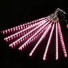 Luces de Lluvia de Meteoros de Colores Alimentadas por Energía Solar Impermeables para Exteriores Luces de Hadas para Atracciones Luces de Cadena Navideñas de Colores para Decoración de Árbol