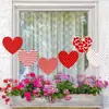 Dia dos Namorados Vaso de Flores em Formato de Coração Placa para Encaixar no Chão Suporte para Plantas e Flores em Formato de Coração Placa para Jardim Placa Decorativa de Coração de Amor para Exterior