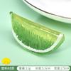 Fatia de limão artificial pvc plástico falso fruta limão modelo diy crianças acessórios para cabelo material de cocar