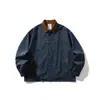 Ru Meng Marca de Moda Retro Americana Chaqueta de Trabajo Falsa de Dos Piezas para Hombre Otoño Silueta Holgada Versátil Casual para Pareja Ropa de Abrigo