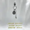 Accesorios DIY de Cristal, Aleación de Alta Retención de Color, Chapado en Plata, Cadena de Botón de Flor Estilo Vintage, Cuentas para Pulsera con Borlas, Accesorios