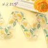 Encaje Bordado Ancho de 38 mm Disfraz Étnico Hanfu Vestido Accesorio para el Cabello Encaje Decorativo Encaje Bordado Ancho de 3.8 cm