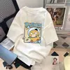 Atacado de Fábrica Roupas Masculinas Verão 2026 Manga Curta Urso Violento Camiseta Estampada de Manga Curta Top Camiseta Simples Solta