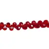 Cuentas Sueltas de Cristal Electrochapado Cuentas Aurora AB con Agujero Horizontal Accesorios para Pulseras DIY Cuentas de Vidrio Más Vendidas Cristal Fino Cuentas de Fresa