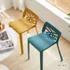 Taburete de Plástico Extra Grueso para Uso Doméstico, Moderno y Sencillo, Apilable, Adecuado para Sentarse Largo Tiempo, Banco para Mesa de Comedor, Silla Taburete Redonda Alta