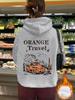 ORANGE Travel Amazon ebay simples casual senhoras com capuz all-match confortável lã forrado suéter atacado