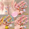 Pulseira Kuromi Infantil Sanrio Meninas Doce Fofa Desenho Animado Feita à Mão Corda de Mão Pequeno Presente Acessórios Delicados