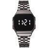 Reloj Electrónico de Correa de Acero 159 al por Mayor del Fabricante para Adultos y Estudiantes, Moderno Reloj Digital Multifuncional con Esfera Grande