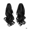 Peluca europea y americana para mujer, cabello corto, cola de caballo, rizo de flor de pera, fibra química, cola de caballo alta, cabello rizado natural esponjoso, clip de boca de tigre, cola de caballo