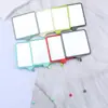 Nuevo Espejo de Maquillaje Cuadrado Portátil DIY Espejo con Abalorios de una Cara Espejo Portátil para la Apariencia de las Niñas
