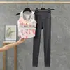 Ropa Deportiva a Prueba de Golpes con Espalda en I para Mujer, Conjunto de Ropa Deportiva de Color Contrastante y Espalda Bonita para Correr y Yoga, Dos Piezas Estilo Nuevo