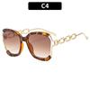 Nuevas Gafas de Sol Personalizadas de Cadena para Pierna con Montura Grande Todas las Combinaciones Moda Europea y Americana Protección Solar Deportivas de Montar al Aire Libre Gafas de Sol Transfronterizas