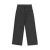 Novedad Otoño 2026 Pantalones Casuales para Hombre Estilo Retro Japonés Color Sólido Peso Pesado Versátiles Pierna Recta Pantalones de Lana