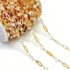 Cadena de cobre cruzada cadena de cristal redonda cadena suelta material para joyería diy accesorios para collar pulsera pendiente cadena suelta al por mayor