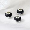 Qingyuan Cuentas de Vidrio Torcido Bicolor de Agujero Grande Cuentas Sueltas DIY Accesorios de Joyería Hechos a Mano Accesorios para Pulsera Panjia