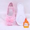 Zapatos de Baile para Niñas Suela Suave Zapatos de Ballet para Niños Zapatos de Baile Lindos para Presentación Escénica Zapatos de Garra de Gato Lazo 8030