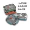 Lonchera de Acero Inoxidable 304, Lonchera Térmica para Comida Ligera, Lonchera de Grado Alimenticio con Tapa, Lonchera Compartimentada para Trabajadores de Oficina