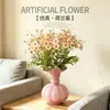 Flor de Simulación Crisantemo Holandés Ramo Pequeño Ramo de Flores Decoración del Hogar Arreglo de Escena Flor Artificial Arte Floral Venta Caliente Transfronteriza El Más Vendido