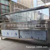 Estación de Servicio de Alimentos con Múltiples Compartimentos y Tazones Pequeños, Mesa Térmica Engrosada para Cantina, Estación de Servicio de Buffet, Sin Bordes, Gran Capacidad para Uso Comercial