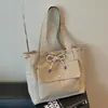 2026 Nova Bolsa Simples Estilo Coreano Bolsa Feminina Bolsa Tote Estudante Universitário Bolsa de Ombro de Grande Capacidade